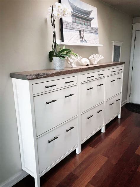 ikea hemnes shoe cabinet hack.